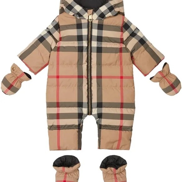 Burberry Kids Puffer Jacket - Beige, Black, Red - Picture 9 of 10